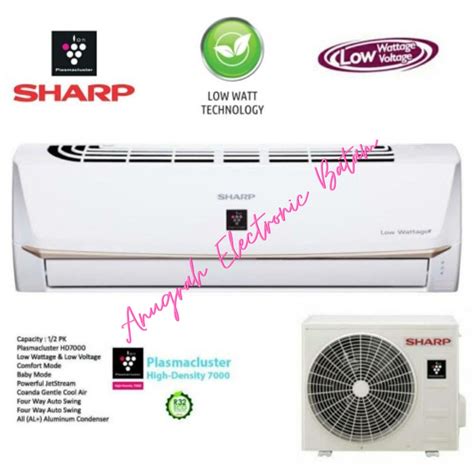 Jual Sharp AC Plasmacluster 0 5 PK AH AP5UHL LOW WATT AC 1 2 PK BATAM