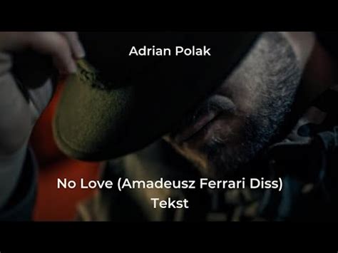 Adrian Polak No Love Amadeusz Ferrari Diss Lyrics YouTube