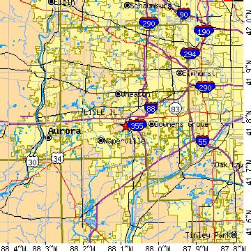 Lisle, Illinois (IL) ~ population data, races, housing & economy