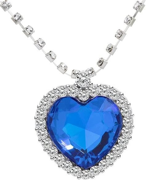 Amazon Ailuor Titanic Heart Of The Ocean Neckalce Royal Blue