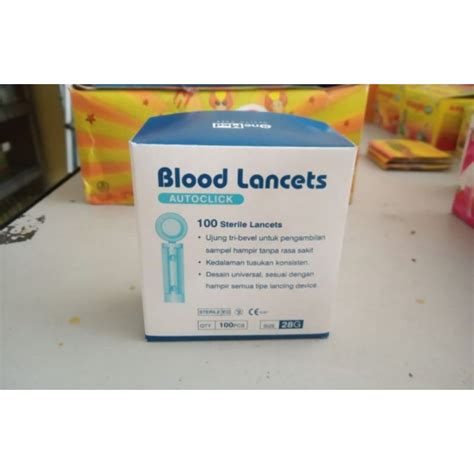 Jual Blood Lancet Onemed 28G Blood Lancets 28 G 100 Sterile Lancets