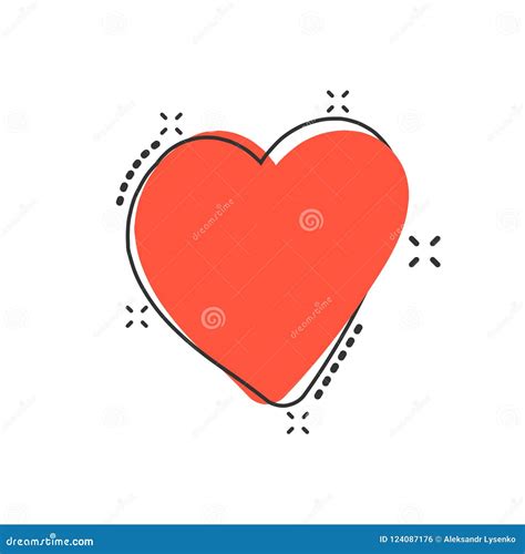 Vector Cartoon Hand Drawn Heart Icon in Comic Style. Love Sketch Stock ...