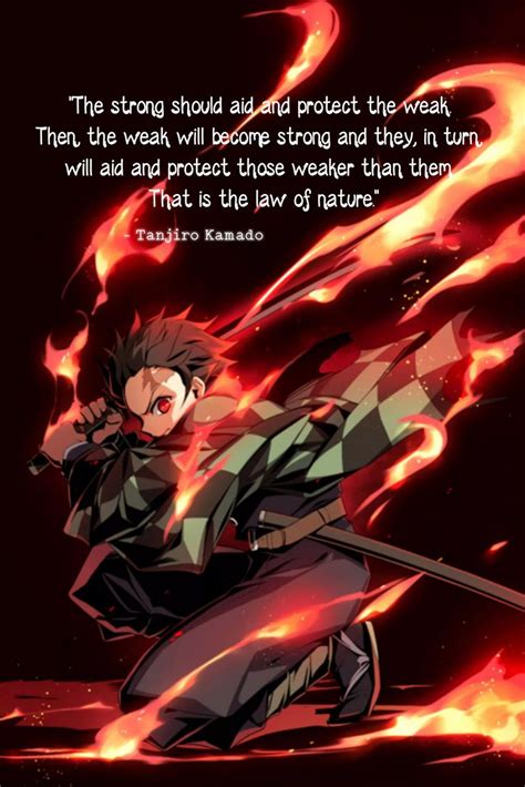 Tanjiro Kamado Wallpaper | Anime quotes inspirational, Anime quotes about life, Anime quotes