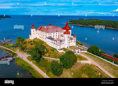 Aerial view of Läckö Castle in Sweden Stock Photo - Alamy