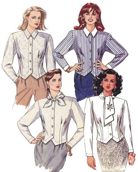 Women S Blouse Top Sewing Pattern UNCUT Mccall S 4495 Etsy