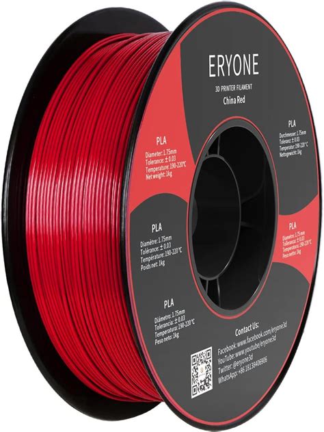 Filament Eryone Pla China Red Kg