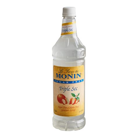 Monin Sugar Free Triple Sec Syrup Liter