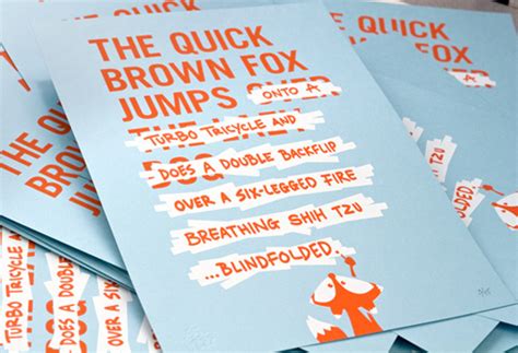 The "Quick Brown Fox" Pangram Gets an Upgrade | Man Made DIY | Crafts for Men | Keywords: poster ...