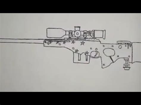 Cara Menggambar Senjata AWM PUBG How To Draw AWM PUBG YouTube