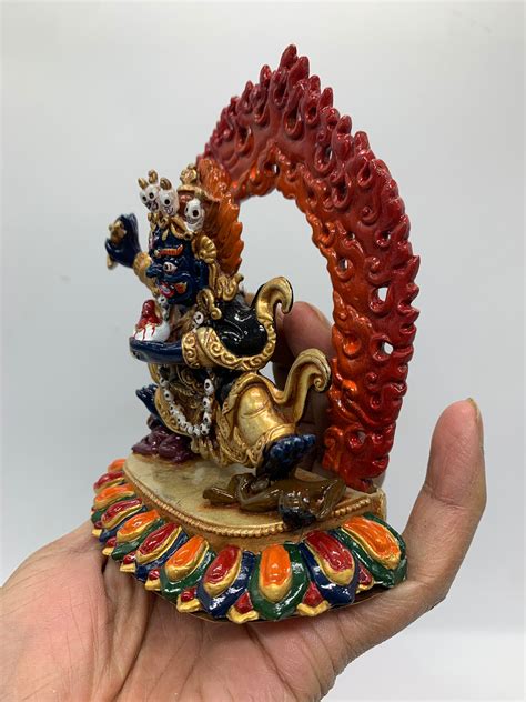 Gompo Bernagchen Kagyu Mahakala Consecrated Fine Quality Colorful Two