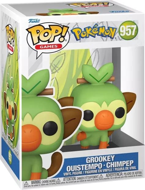 168808 Merchandising Pokemon Funko Pop Games Grookey Vinyl Figure