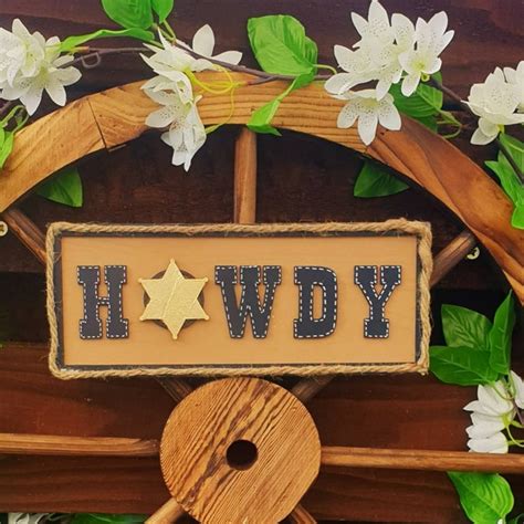 Howdy Sign Etsy