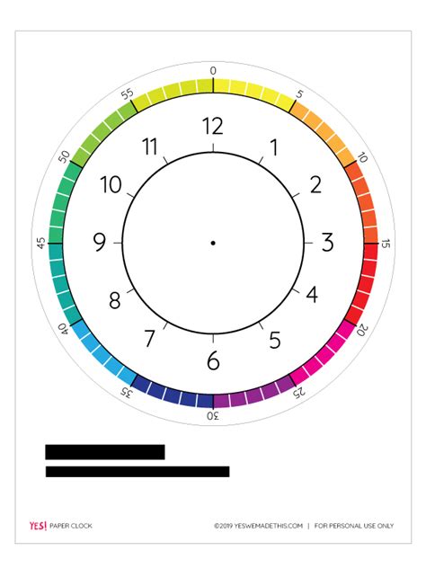 Learn About Time - Printable Clock Template - YES! we made this