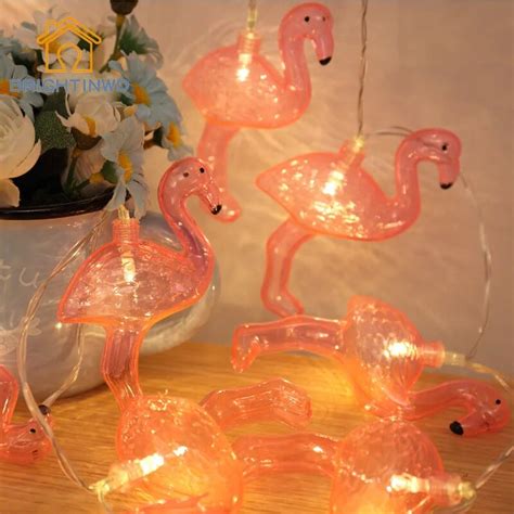 Flamingo Lights 10 Led String Light Fairy Party Wedding Home Decorative