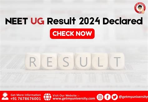 Neet Ug Result Declared Check Now