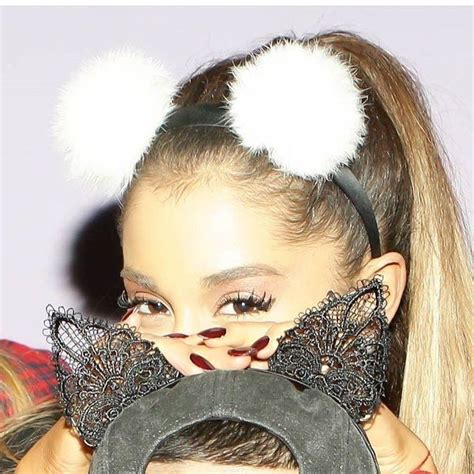 Ariana Grande fluffy cat ears #CatEars | Ariana, Ariana grande, Ariana grande photos