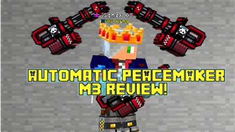 Automatic Peacemaker M3 Review Pixel Gun 3D YouTube