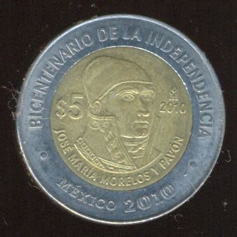 Monedas De Pesos Conmemorativas Del Bicentenario De La Independencia