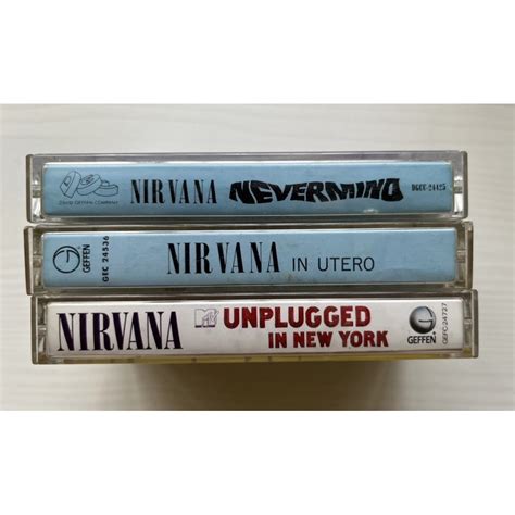 我的90年代Nirvana 超脫錄音帶 卡帶 Nevermind In Utero Unplugged 蝦皮購物