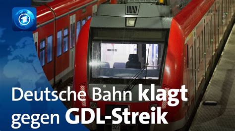 Deutsche Bahn Klagt Gegen Streik Der Gdl Youtube