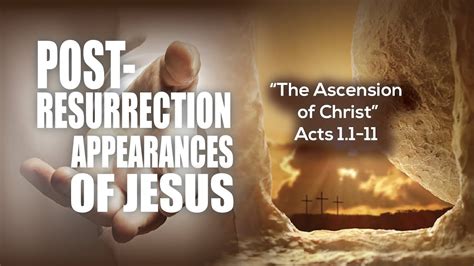 Post Resurrection Appearances Of Jesus Series Part 5 YouTube