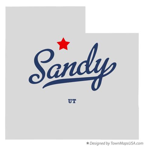 Map of Sandy, UT, Utah