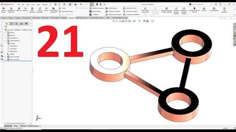 تمارين علي سوليدووركس 2024 تمرين رقم 21 Solidworks Exercise 21