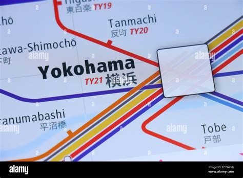 Map Of Yokohama High Resolution Stock Photography And Images Alamy