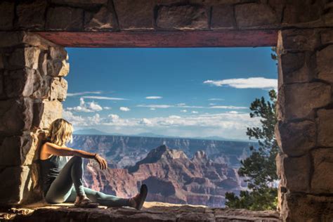 Grand Canyon North Rim Headquarters Foto Foto Foto Stok Potret