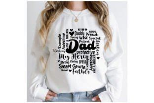 Dad Word Art SVG Typography Graphic by Panda Art · Creative Fabrica