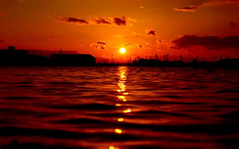 Red evening sun wallpaper | 2560x1600 | #31586
