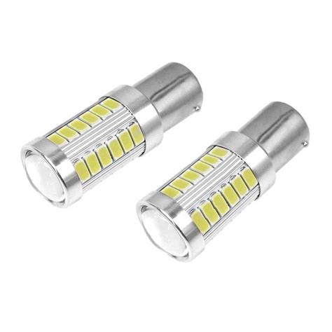 2x 12V BA15S P21W 1156 LED Car Backup Reverse Light White Bulb 33 SMD