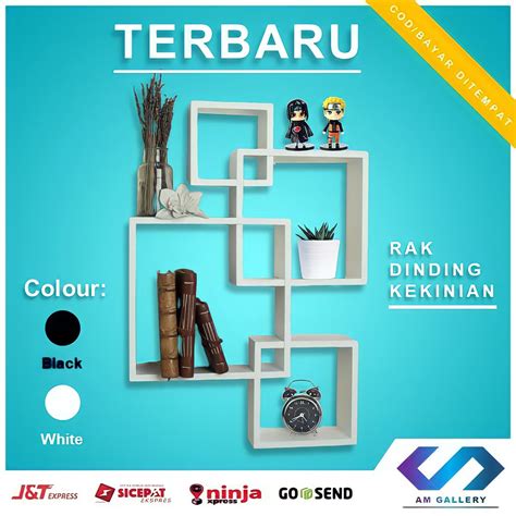 Jual Rak Dinding Tempel Tembok Minimalis Vintage Serbaguna Ruang Kamar