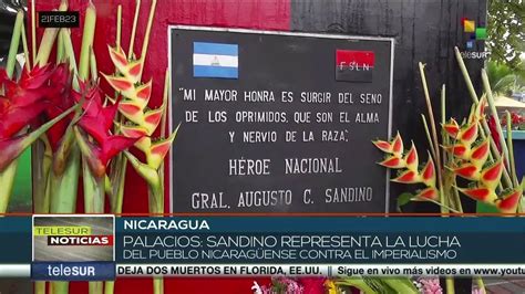 Nicaragua J Venes Rinden Homenaje A Augusto C Sar Sandino En El