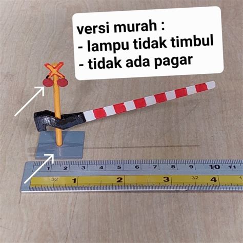 Jual Miniatur Palang Kereta Api Diorama Skala Scala Maket Rumah