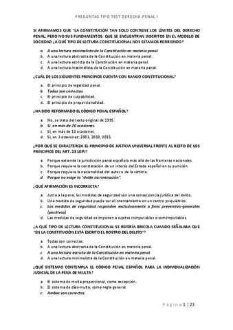 PREGUNTAS TIPO TEST Pdf