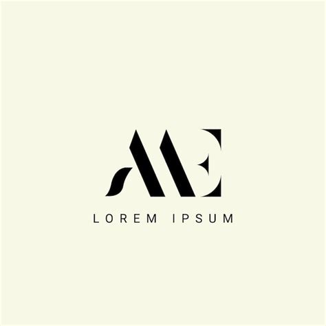 Premium Vector Alphabet Me And Em Illustration Monogram Vector Logo