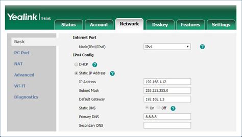 Yealink-Phone Configuration | Knowledge Base - TENIOS