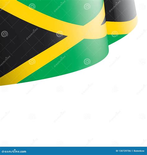 Jamaica Flag Vector Illustration On A White Background Stock Vector