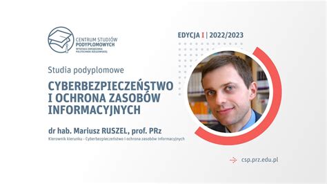 Zaproszenie na I edycję studiów podyplomowych Cyberbezpieczeństwo i