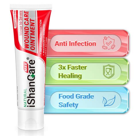 Ishancare Wound Care Ointment Maximum Healing For Cuts Gash Scratch