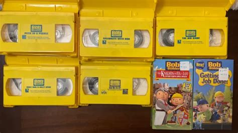 2 BOB THE Builder VHS Tapes- “ Can Do Crew” and "Celebrate with Bob ...