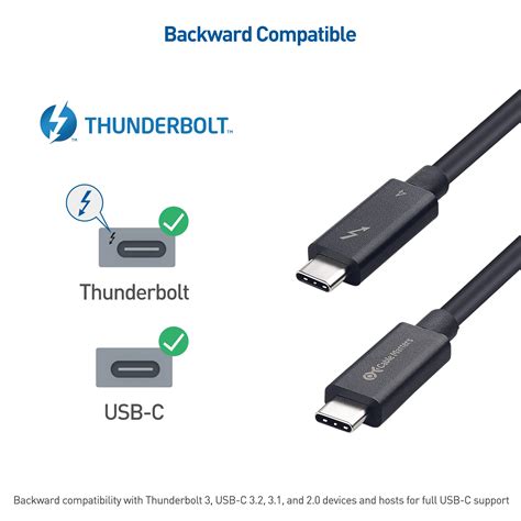 Buy Intel Certified Cable Matters 40gbps Active Thunderbolt 4 Cable 2