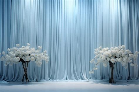 Premium AI Image | wedding backdrop aesthetic flower decoration light ...