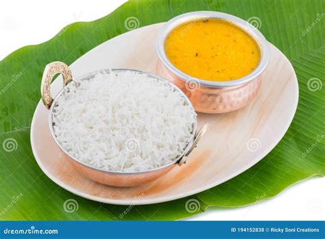 Indian Traditional Cuisine Dal Fry Or Rice Also Know As Dal Chawal