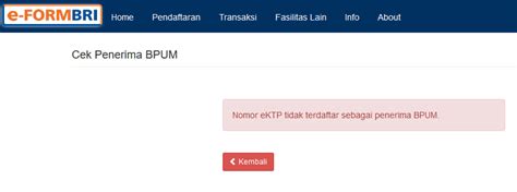 Eform Bri Co Id BPUM Untuk Cek Penerima Bansos UMKM Produktif