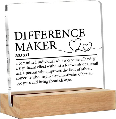 Amazon Remifala Wooden Sign Gifts Difference Maker Thank You Gift