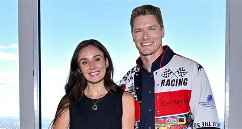 IndyCar Driver Josef Newgarden Visits Empire State Building With Wife