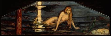 Mermaid By Edvard Munch Highest Quality Art Reproduction