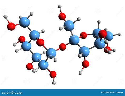 3D Image of Sucrose Skeletal Formula Stock Illustration - Illustration ...